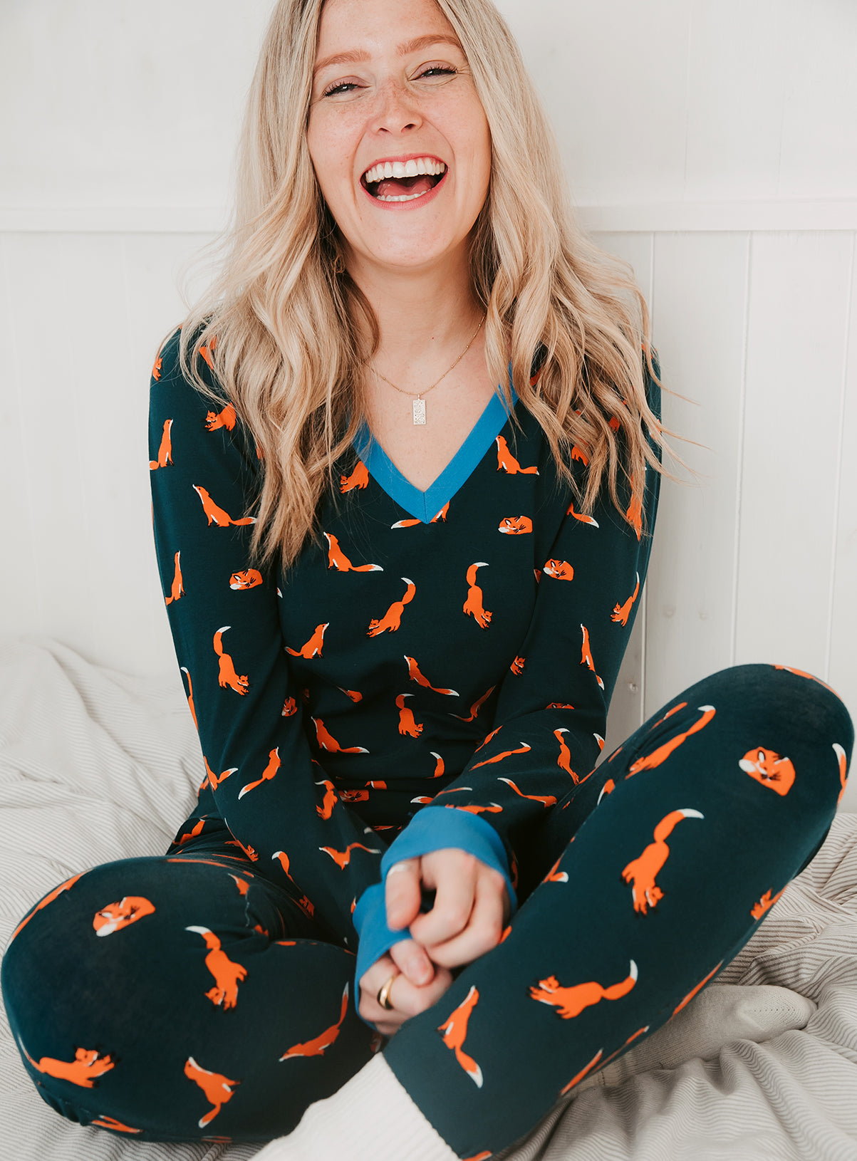 Ladies fox pyjamas sale