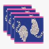 x4 Snow Leopards Organic Cotton Face Cloths