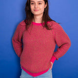 Weave Jumper Pink / Camel