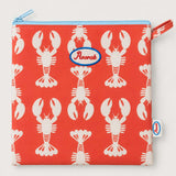 Lobsters Large Toiletry Bag (Coral)