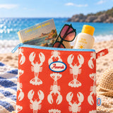 Lobsters Large Toiletry Bag (Coral)