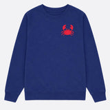 Crab Organic Cotton Sweatshirt (Blue)