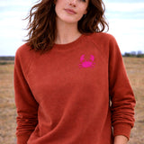 Crab Organic Cotton Sweatshirt (Umber)