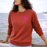 Crab Organic Cotton Sweatshirt (Umber)
