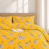 Tigers Organic Cotton Bedding (Mustard)