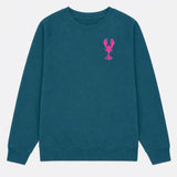 Lobster Organic Cotton Sweatshirt (Deep Teal)