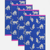 x4 Snow Leopards Organic Cotton Bath Sheets