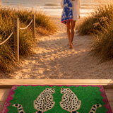 Snow Leopards Coir Doormat