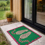 Snow Leopards Coir Doormat