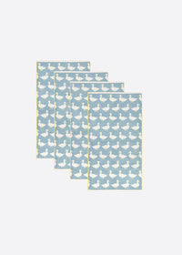 x4 Waddling Ducks Organic Cotton Hand Towels