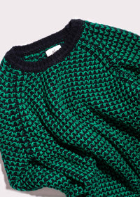 Weave Jumper Blue/Green