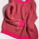 Weave Jumper Pink / Camel