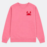 Crab Organic Cotton Sweatshirt (Pink)
