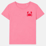 Crab Organic Cotton T-Shirt (Pink)