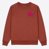 Crab Organic Cotton Sweatshirt (Umber)