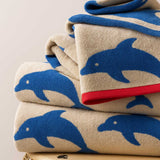 Pre-Order Jumping Dolphins Organic Cotton Towel Set