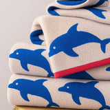 Jumping Dolphins Organic Cotton Towel Set