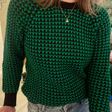 Weave Jumper Blue / Green