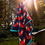 Kissing Foxes Organic Cotton Towel Set