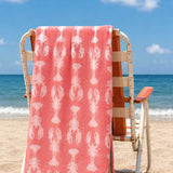 Lobsters Organic Cotton Towels (Pink)