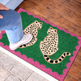 Snow Leopards Coir Doormat