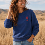 Lobster Organic Cotton Sweatshirt (Blue)
