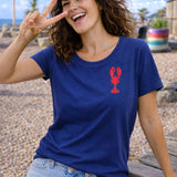 Lobster Organic Cotton T-Shirt (Blue)