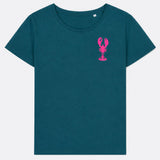Lobster Organic Cotton T-Shirt (Deep Teal)