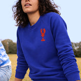 Lobster Organic Cotton Sweatshirt (Blue)