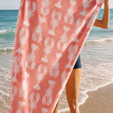 Lobsters Organic Cotton Towels (Pink)