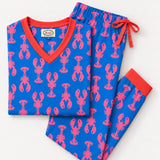 Lobsters Organic Cotton Jersey Pyjamas (Blue/Pink)