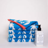 x4 Blue Lobster Organic Cotton Hand Towels