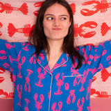 Lobster Ecovero™ PJ Set (Blue/Pink)