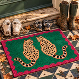 Snow Leopards Coir Doormat