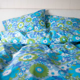 Nostalgic Flower Organic Cotton Bedding Blue