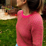 Weave Jumper Pink / Camel