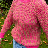 Weave Jumper Pink / Camel