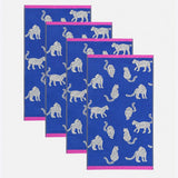 x4 Snow Leopards Organic Cotton Bath Towels