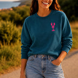 Lobster Organic Cotton Sweatshirt (Deep Teal)