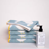 x4 Waddling Ducks Organic Cotton Hand Towels