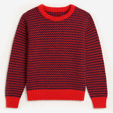 Pre-Order Weave Jumper Coral / Blue
