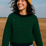 Weave Jumper Blue / Green