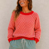 Weave Jumper (Red/White)