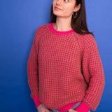 Weave Jumper Pink / Camel