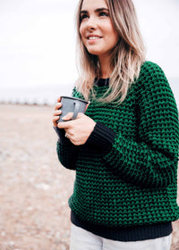 Weave Jumper Blue/Green