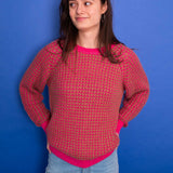 Weave Jumper Pink / Camel
