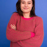 Weave Jumper Pink / Camel