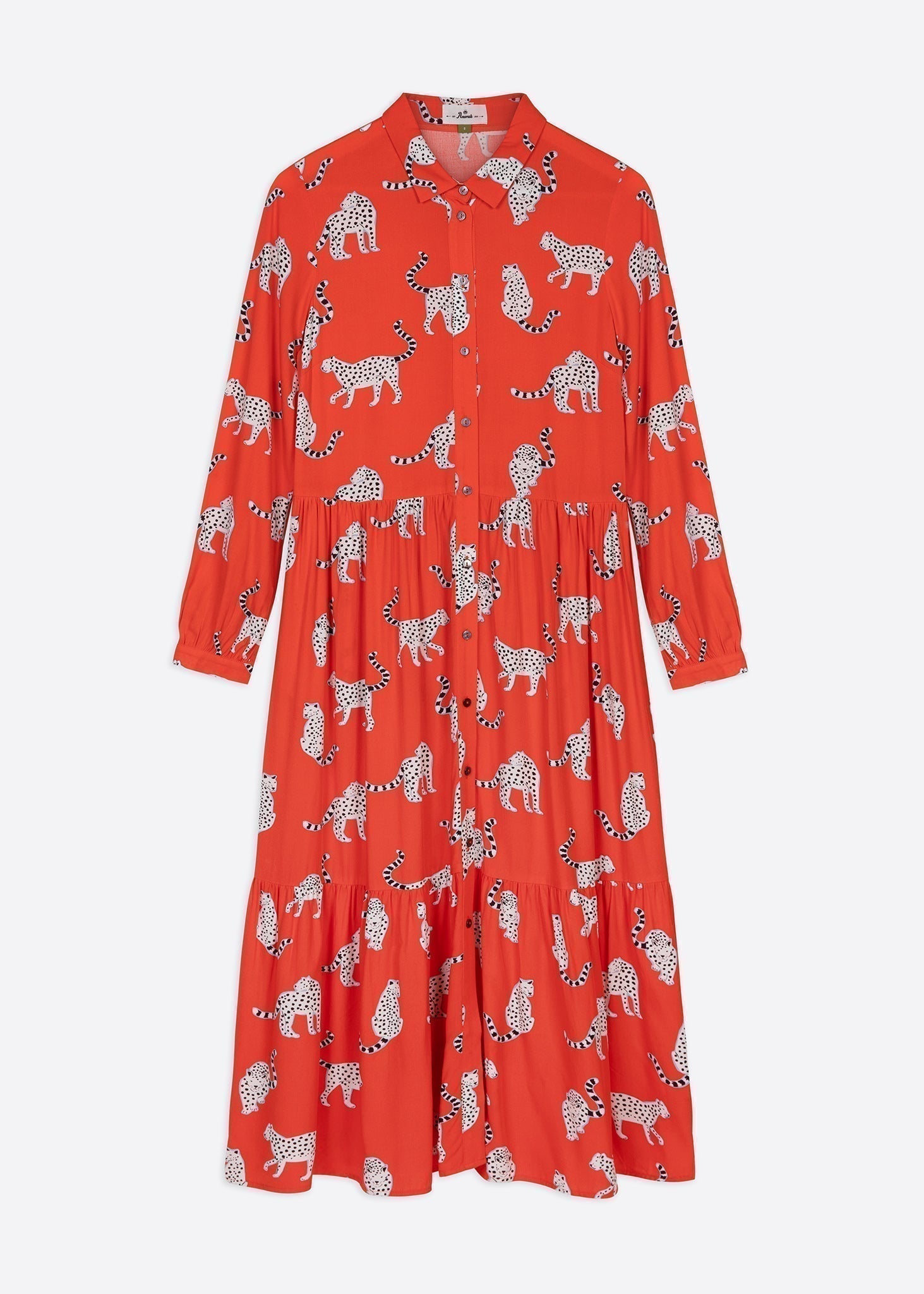 Oasis leopard midi shirt dress on sale