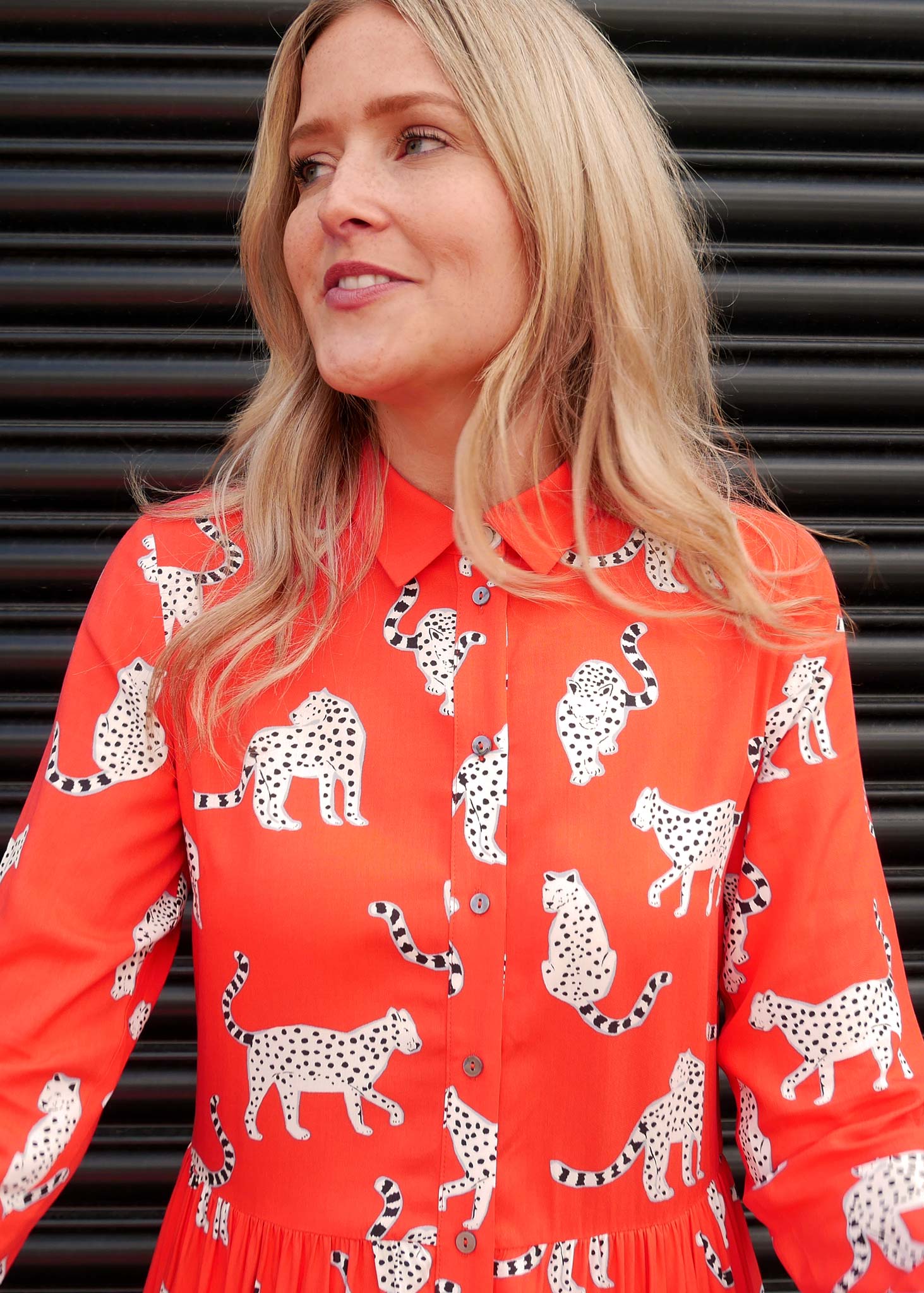 Snow-Leopards-Coral-Shirt-Dress-3.jpg